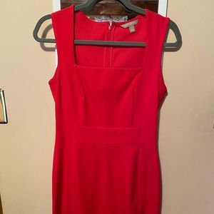 Hot pink banana republic above the knee length